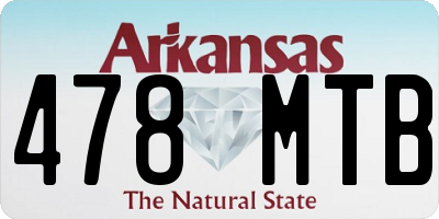 AR license plate 478MTB