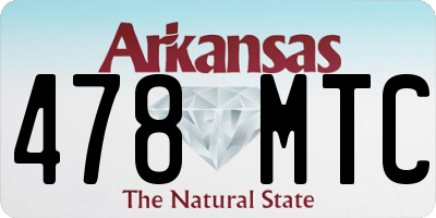 AR license plate 478MTC