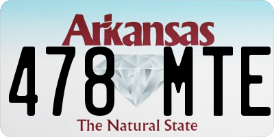 AR license plate 478MTE