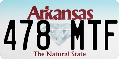 AR license plate 478MTF