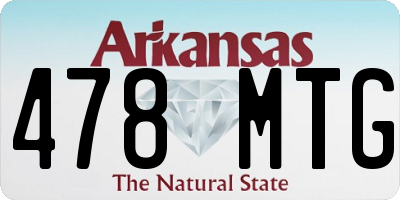 AR license plate 478MTG