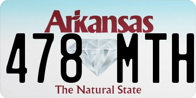 AR license plate 478MTH