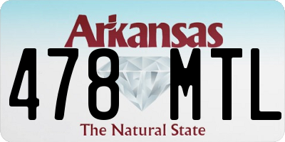 AR license plate 478MTL