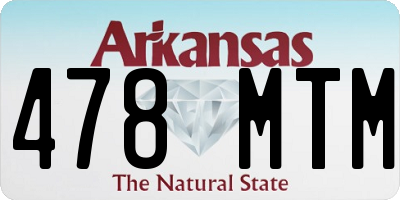 AR license plate 478MTM