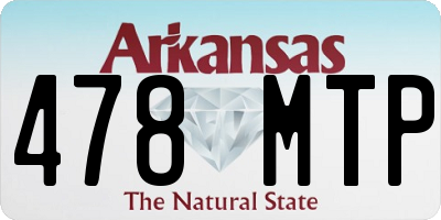 AR license plate 478MTP