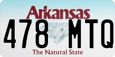 AR license plate 478MTQ