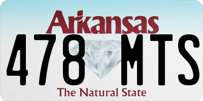 AR license plate 478MTS