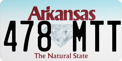 AR license plate 478MTT