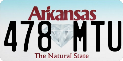 AR license plate 478MTU