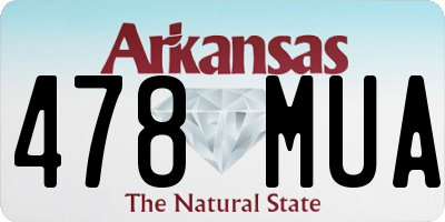 AR license plate 478MUA