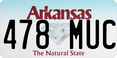 AR license plate 478MUC