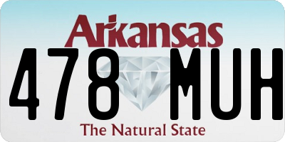 AR license plate 478MUH