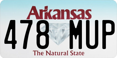 AR license plate 478MUP