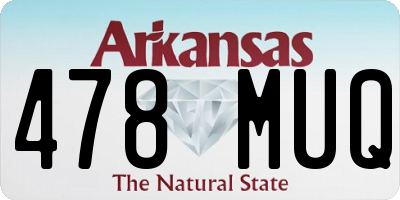 AR license plate 478MUQ
