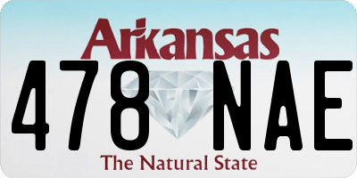 AR license plate 478NAE