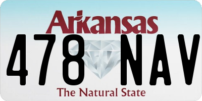AR license plate 478NAV