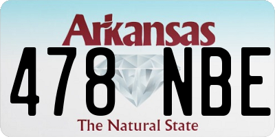 AR license plate 478NBE
