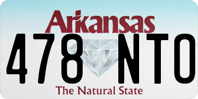 AR license plate 478NTO