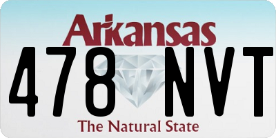 AR license plate 478NVT