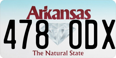 AR license plate 478ODX