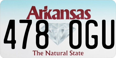 AR license plate 478OGU