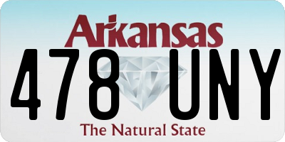 AR license plate 478UNY