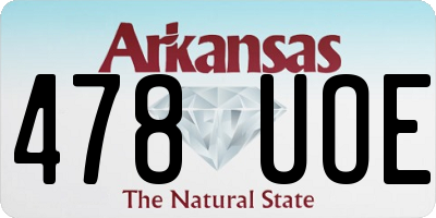 AR license plate 478UOE