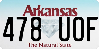 AR license plate 478UOF