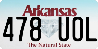 AR license plate 478UOL