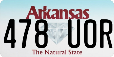 AR license plate 478UOR