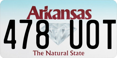 AR license plate 478UOT
