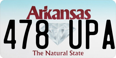 AR license plate 478UPA