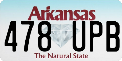 AR license plate 478UPB