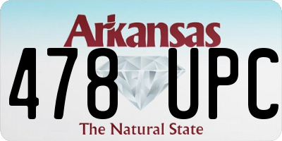 AR license plate 478UPC