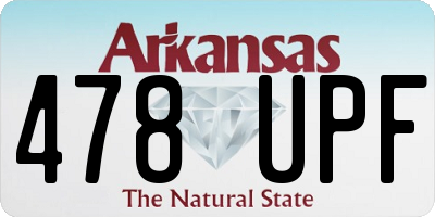 AR license plate 478UPF