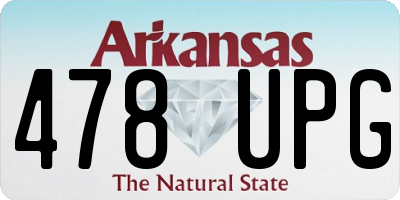 AR license plate 478UPG