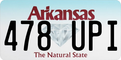 AR license plate 478UPI