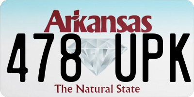 AR license plate 478UPK