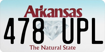 AR license plate 478UPL