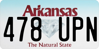 AR license plate 478UPN