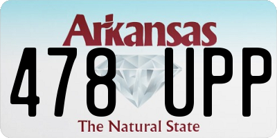 AR license plate 478UPP