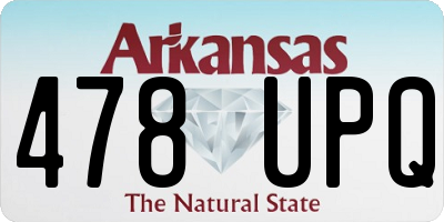 AR license plate 478UPQ