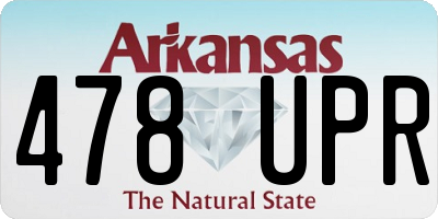 AR license plate 478UPR
