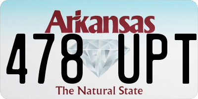 AR license plate 478UPT