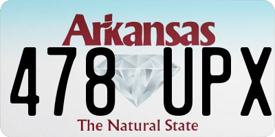 AR license plate 478UPX
