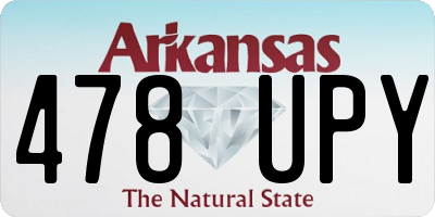AR license plate 478UPY