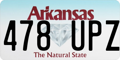 AR license plate 478UPZ