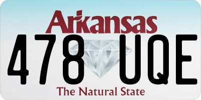 AR license plate 478UQE