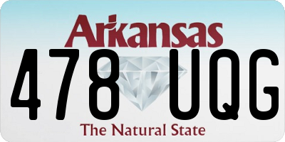 AR license plate 478UQG
