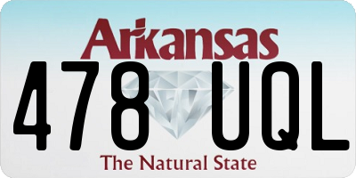 AR license plate 478UQL